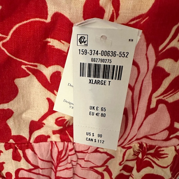 🎉 HP 11/30 🎉 Abercrombie & Fitch Floral Beaded Sweetheart Babydoll Skort Dress - Picture 5 of 8